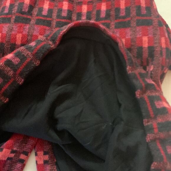 Korovilas anthropologe womens large isabell dress burgundy picasso print red woo - Picture 8 of 16